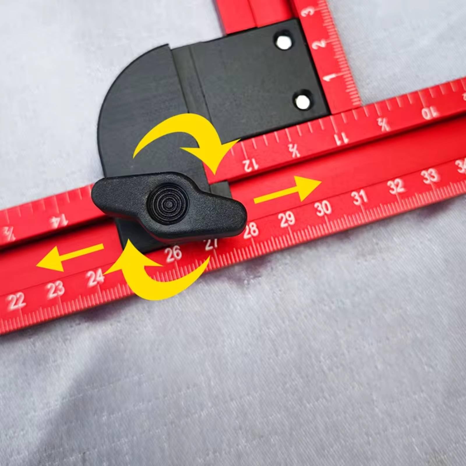 Mroace 23.6-Inch Adjustable Square Router Jig for Precision Grooves