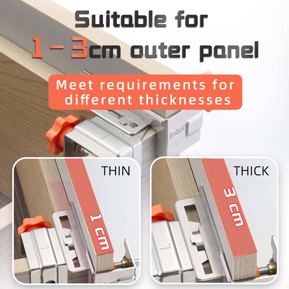 Mroace Adjustable Drawer Front Installation Clamps