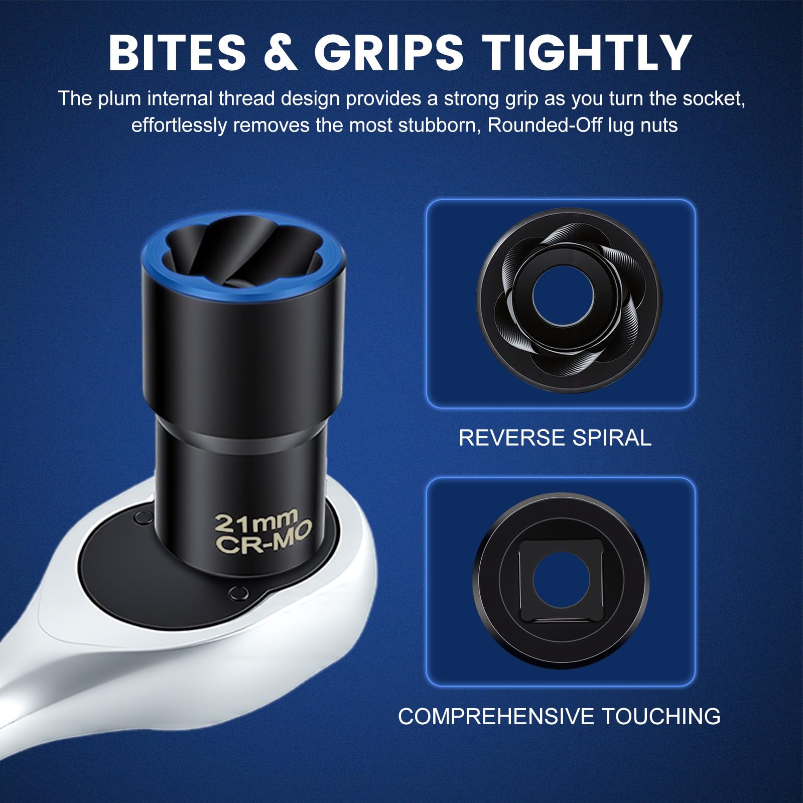 Mroace Impact Lug Nut Extractor Set