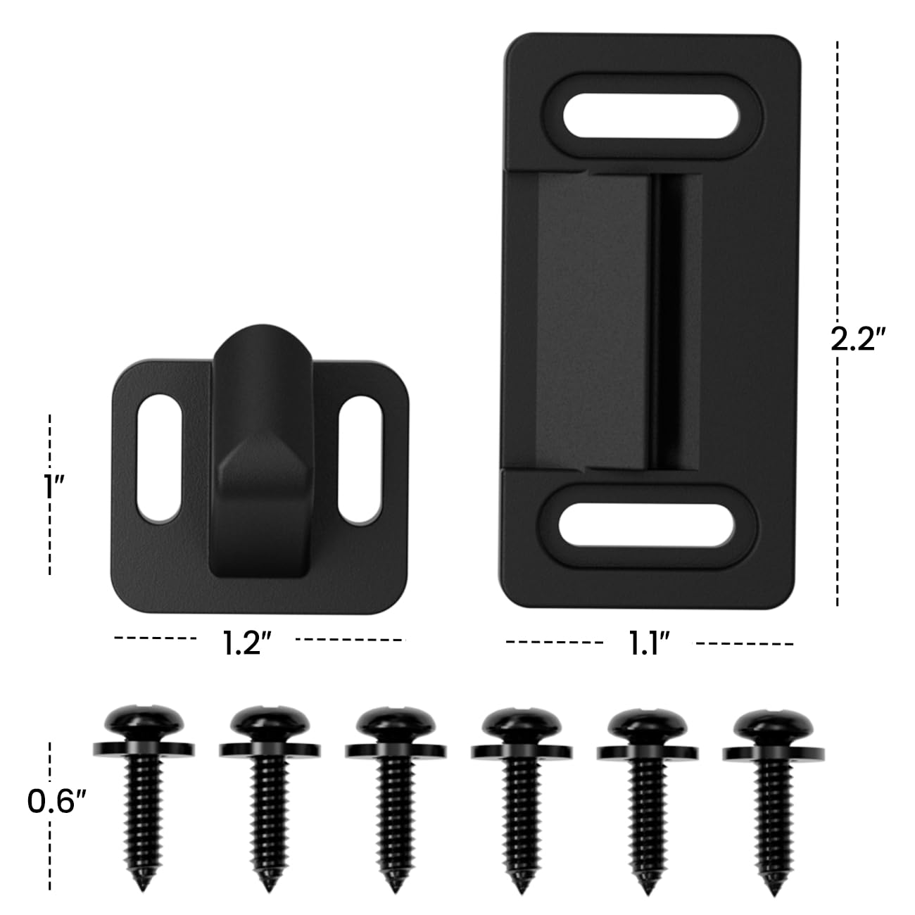 Mroace Heavy-Duty Aluminum RV Screen Door Latch Kit