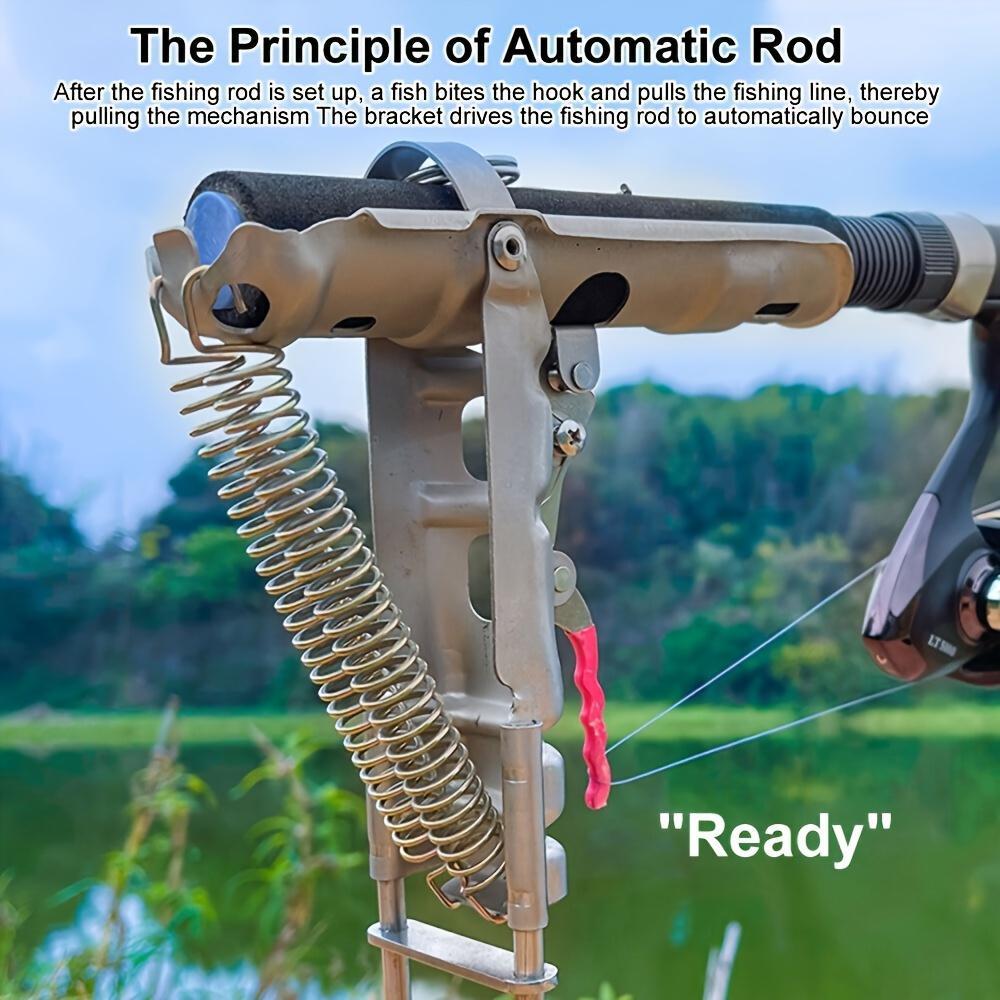 Mroace High-Sensitivity Dual-Spring Automatic Deploy Fishing Rod Holder