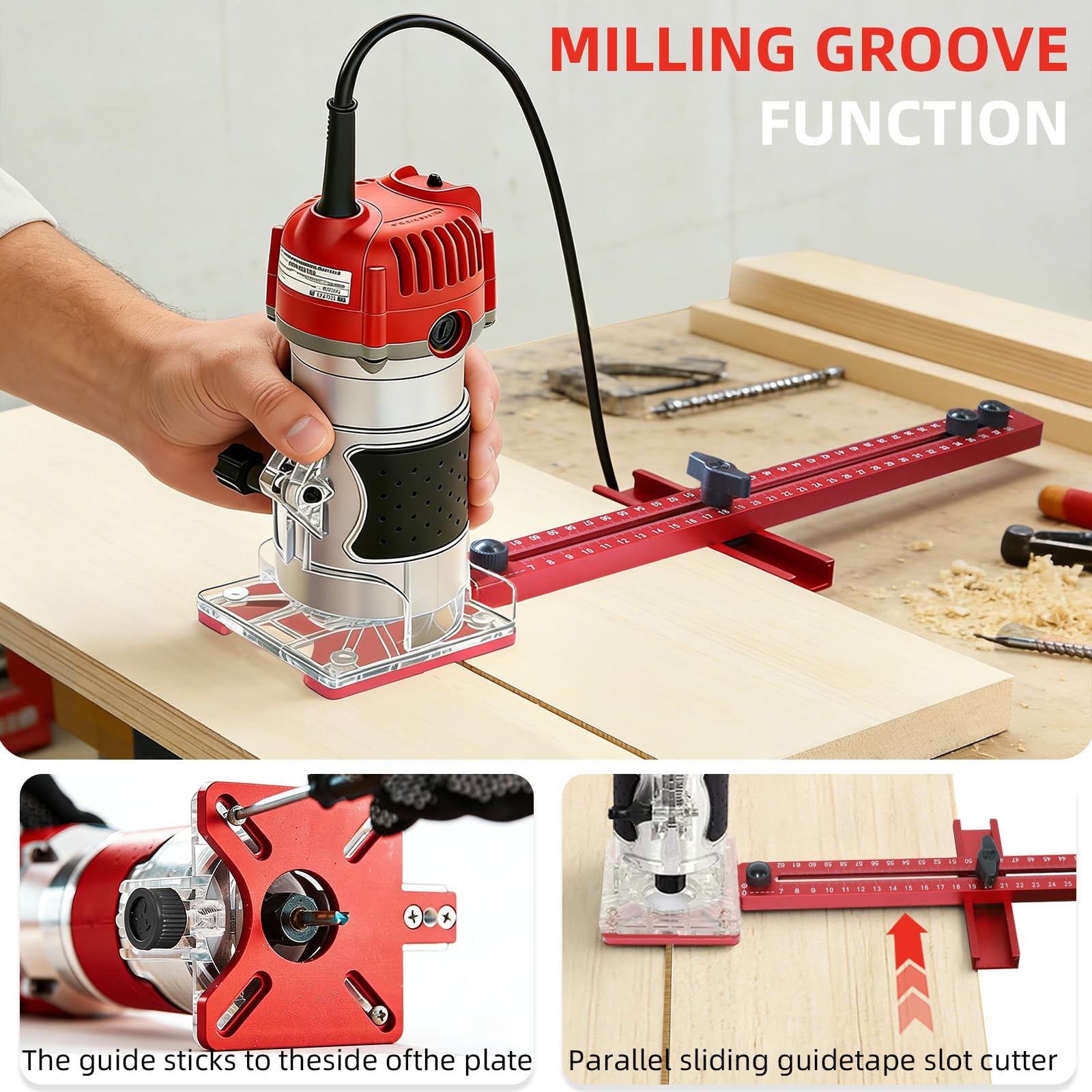 Mroace Adjustable Router Circle Cutting Jig