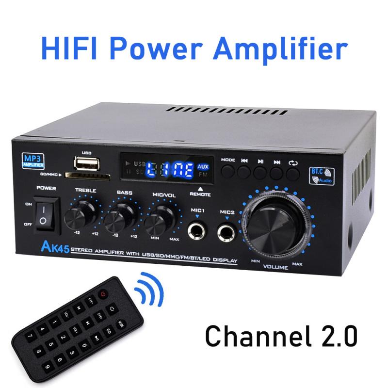 Mroace 400W Bluetooth 5.0 HiFi 2.0-Channel Stereo Amplifier