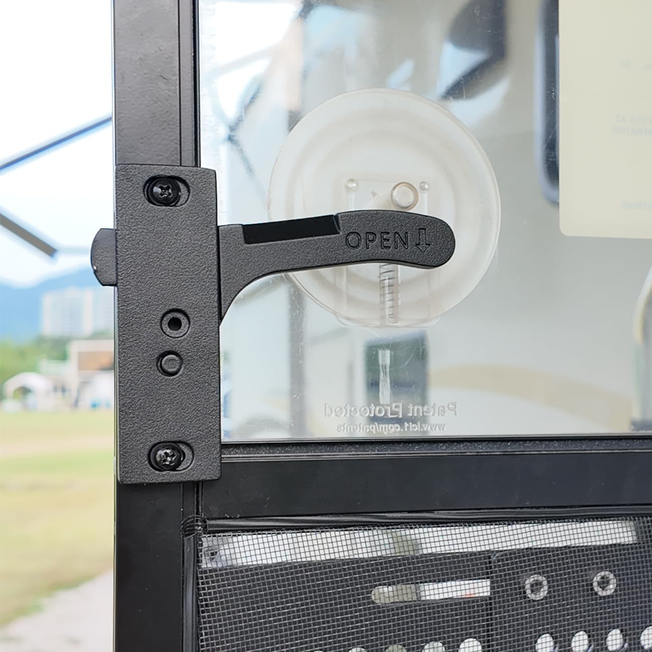 Mroace Heavy-Duty Aluminum RV Screen Door Latch Kit