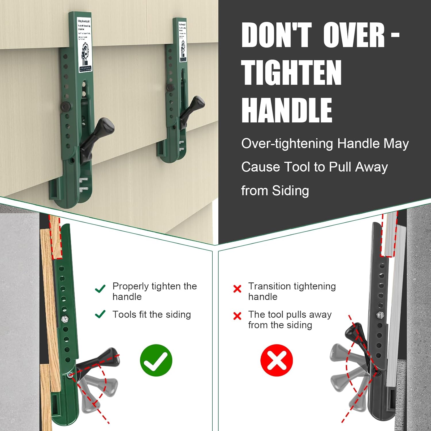 Mroace Fiber Cement Siding Mounting Kit