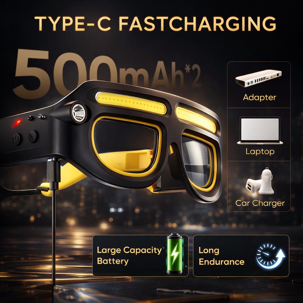 Mroace Gesture Control LED Glasses