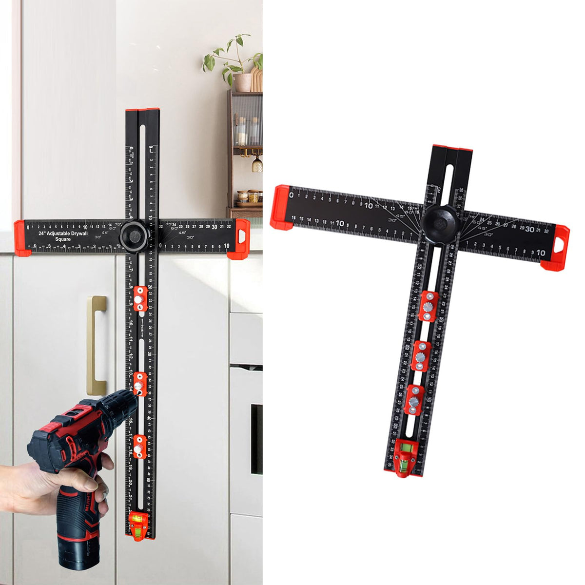 Mroace Adjustable Drilling Positioning Ruler