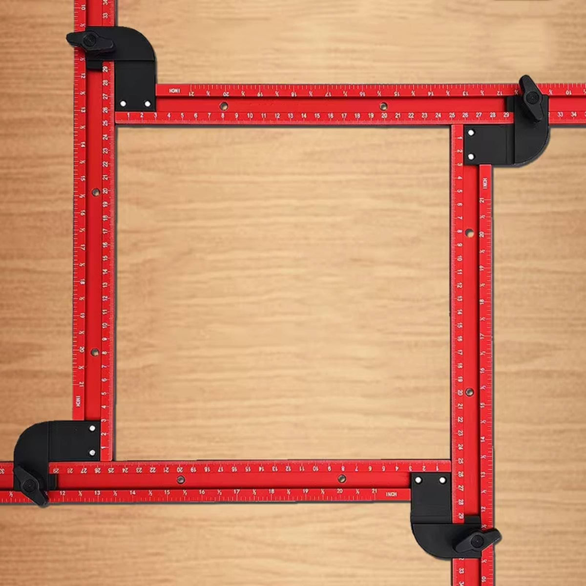 Mroace 23.6-Inch Adjustable Square Router Jig for Precision Grooves