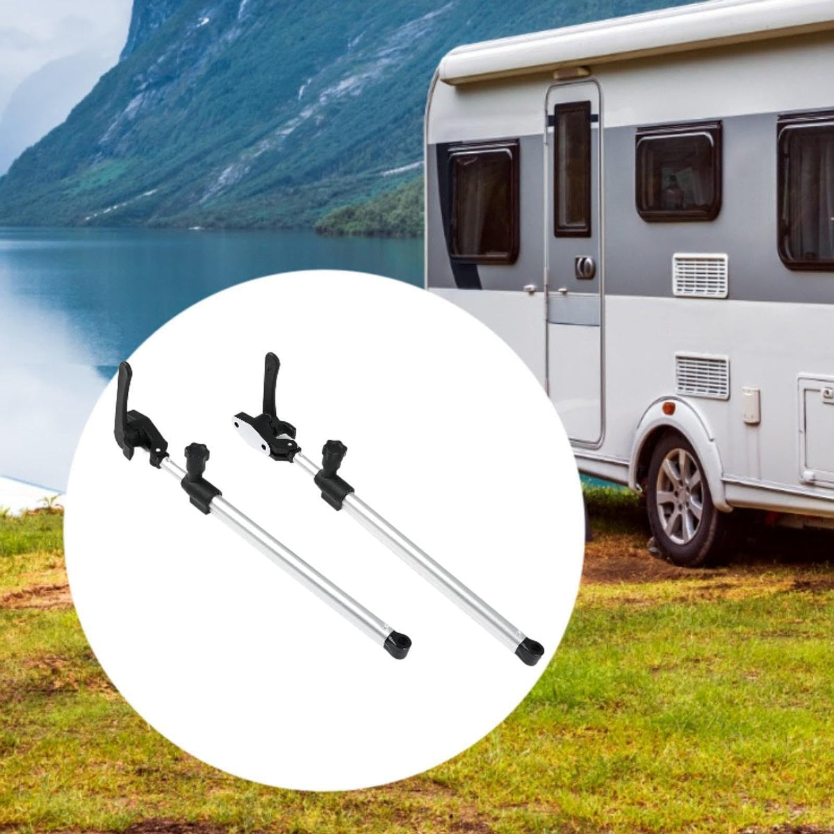 Mroace Adjustable RV Window Support Rods
