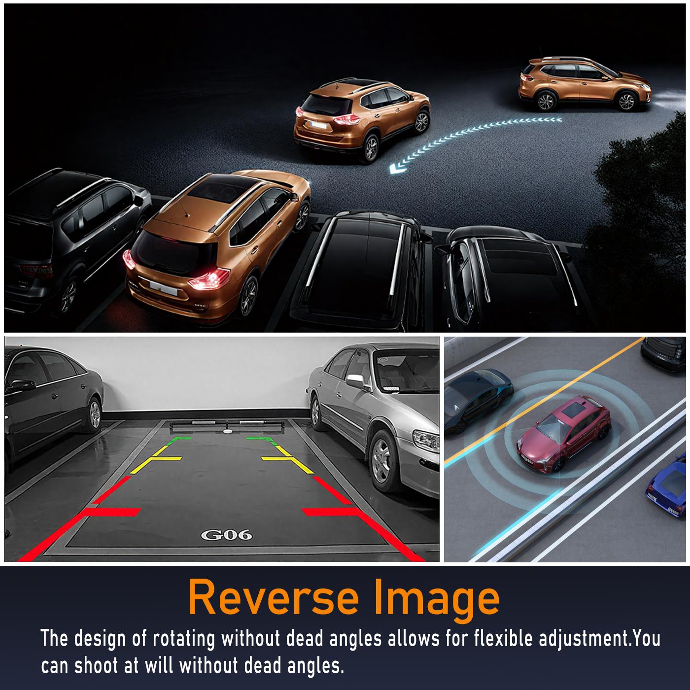 Mroace 4-Channel 360-Degree View Dash Cam