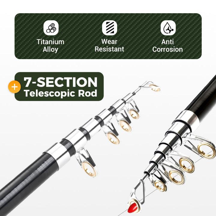 Mroace Lightweight Telescopic Foldable Fishing Rod