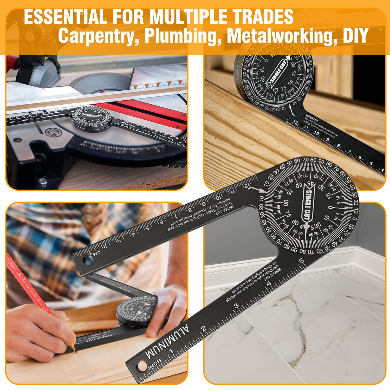 Mroace Aluminum 7-Inch Miter Saw Protractor