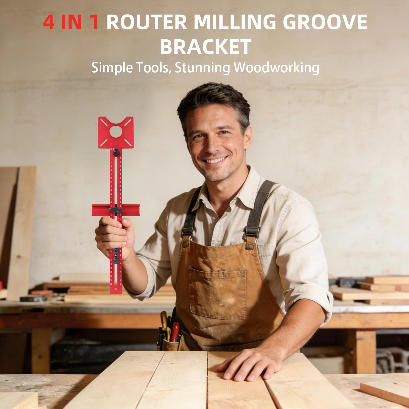 Mroace Adjustable Router Circle Cutting Jig