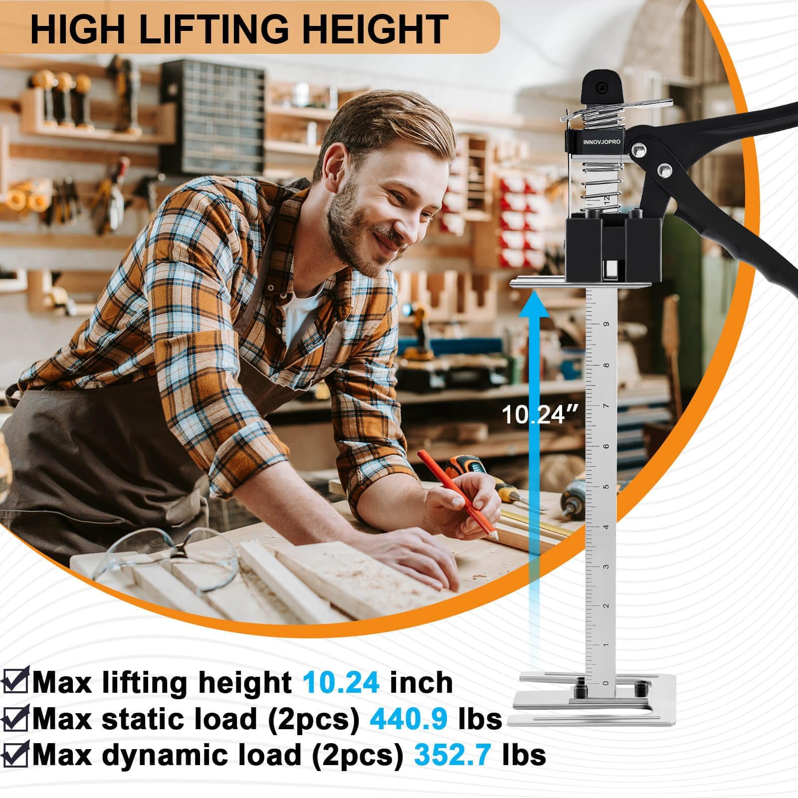 Mroace Heavy Duty Furniture Jack Set