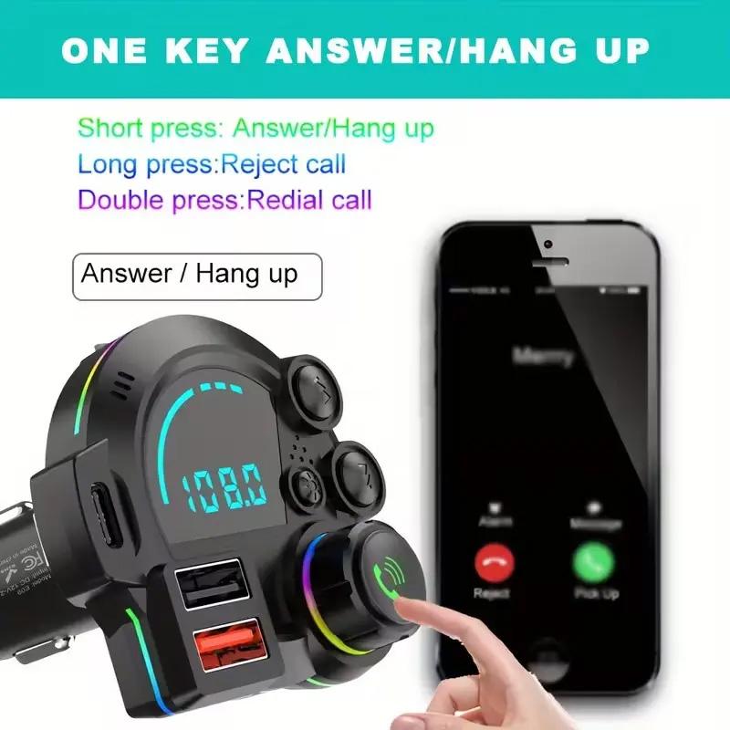 Mroace PD20W QC3.0 Hands-Free Bluetooth 5.3 FM Transmitter