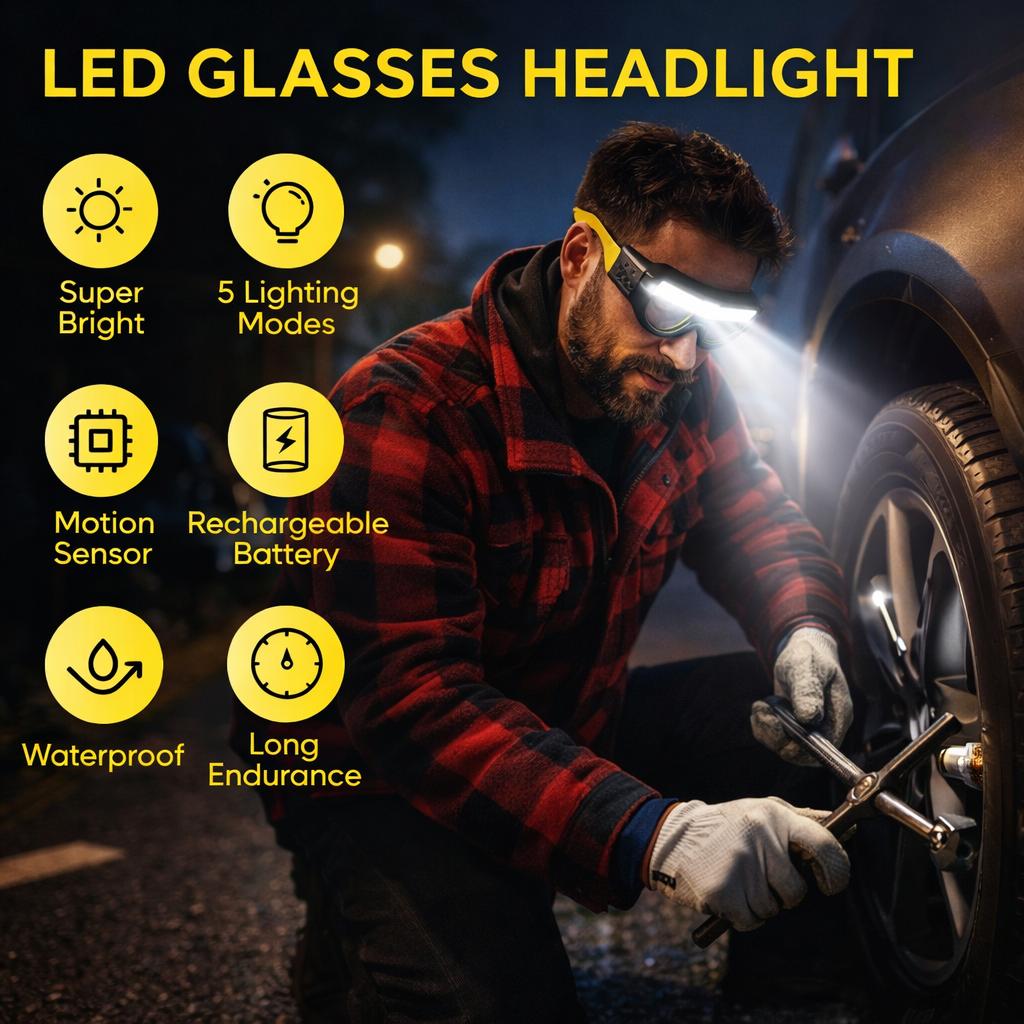 Mroace Gesture Control LED Glasses