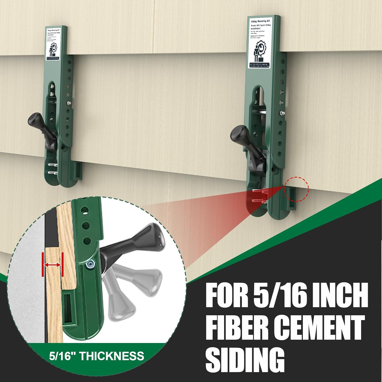 Mroace Fiber Cement Siding Mounting Kit