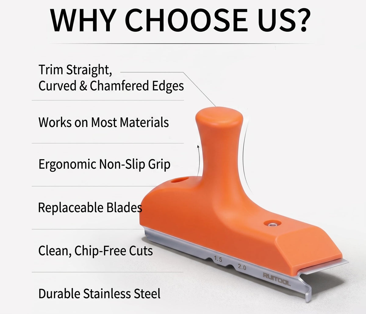 Mroace Stainless Steel Edge Banding Trimmer