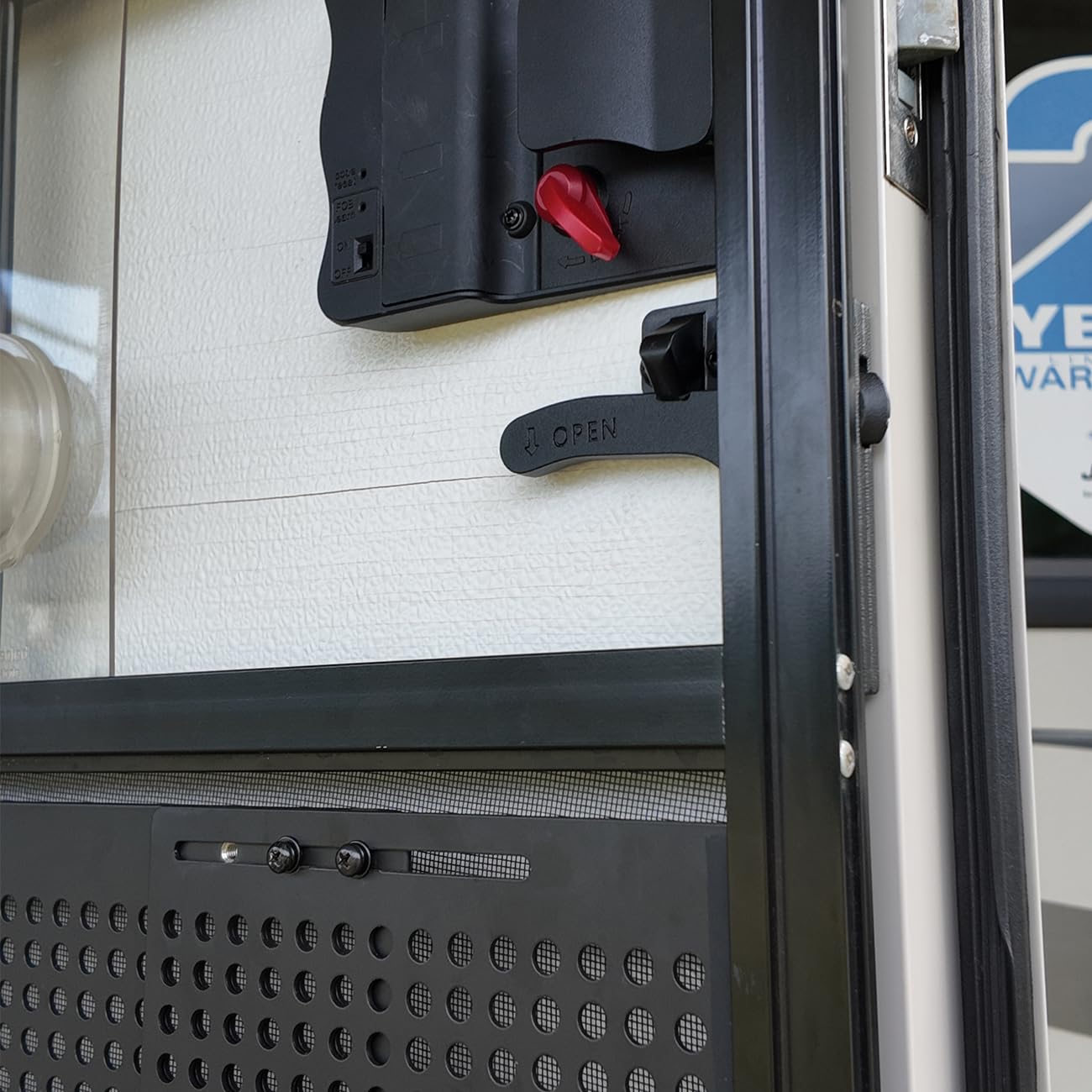 Mroace Heavy-Duty Aluminum RV Screen Door Latch Kit