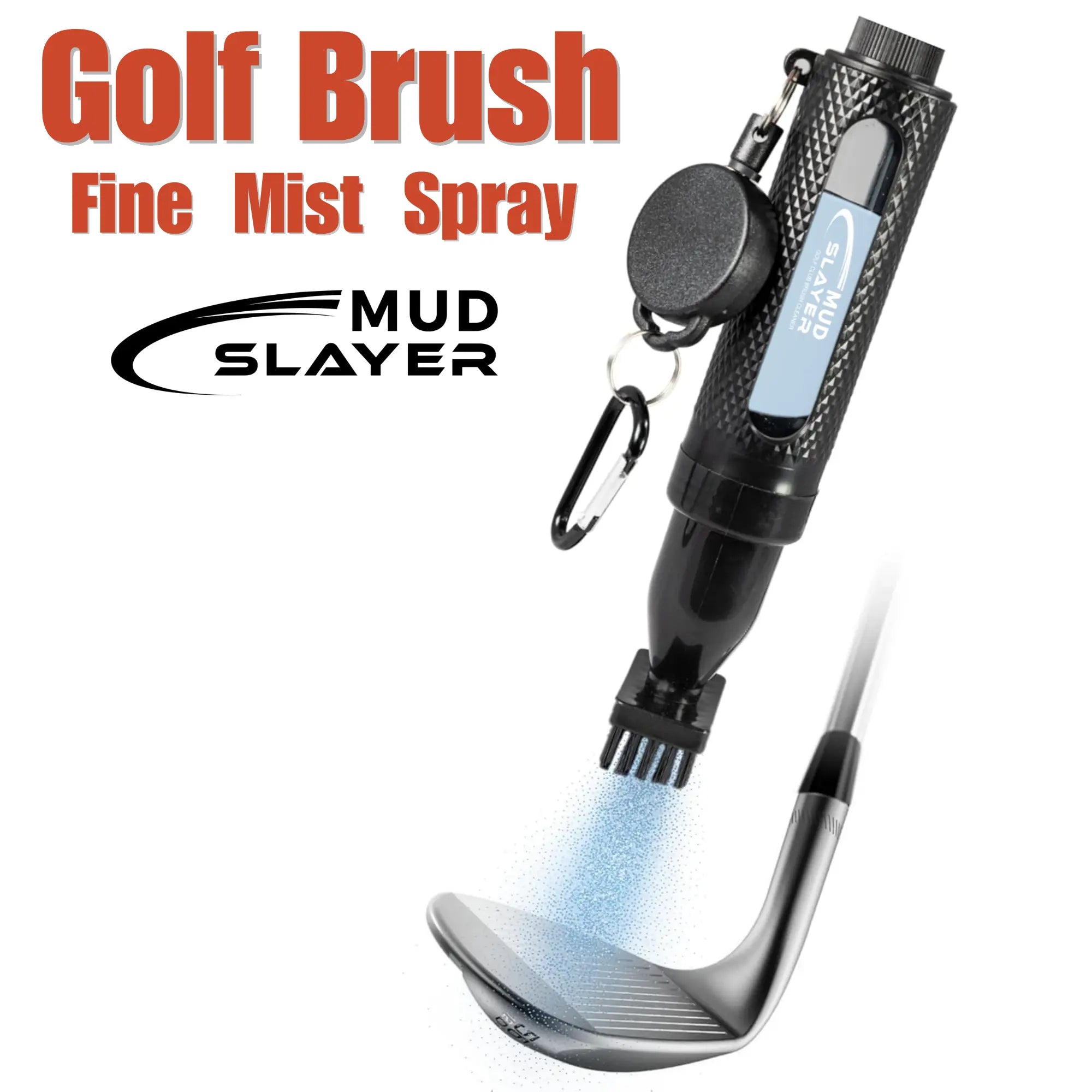 Mroace Golf Club Cleaning Brush with Water Spray Bottle