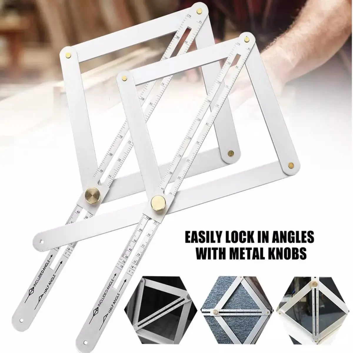 Mroace Stainless Steel Digital Corner Angle Finder Protractor