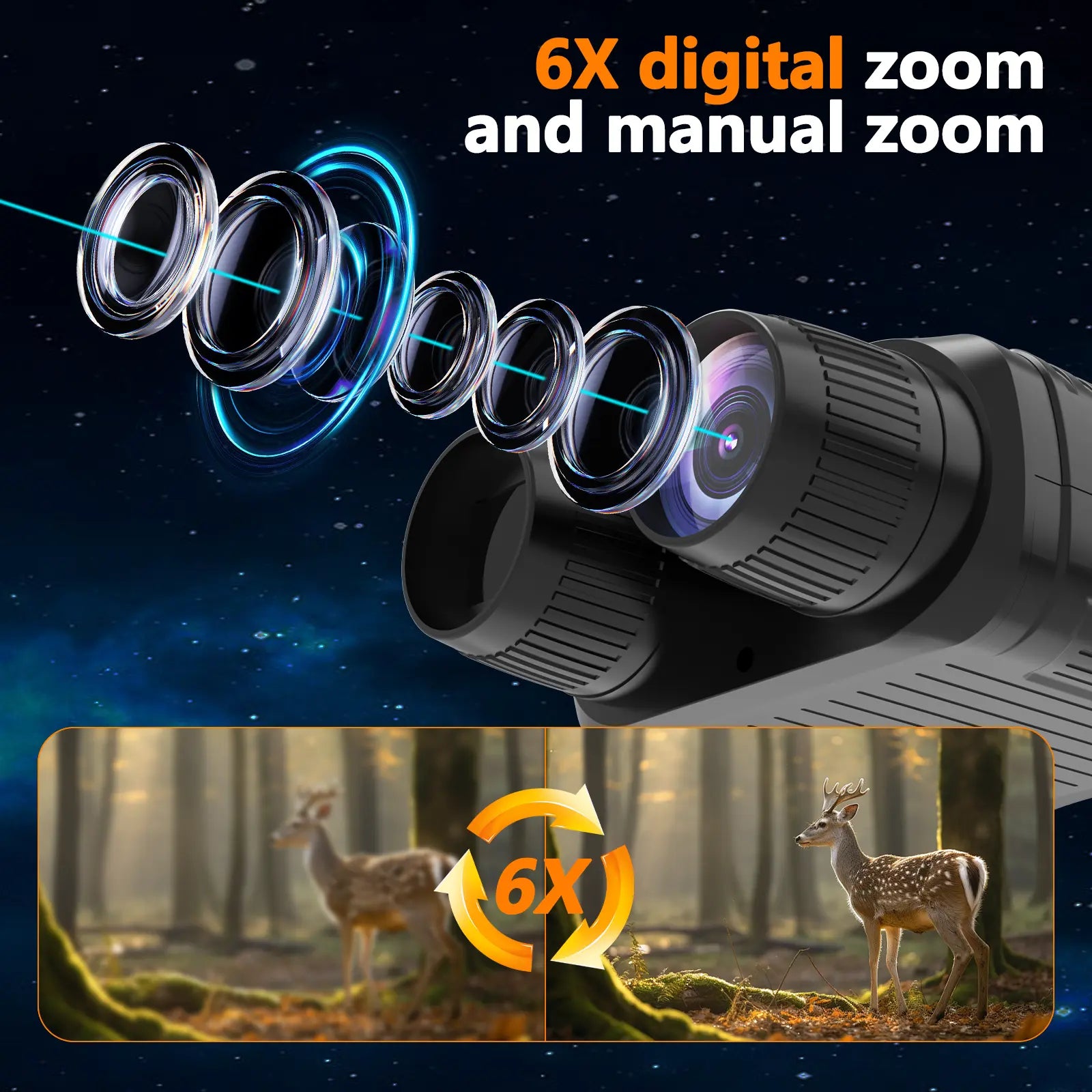 Mroace Infrared Digital Night Vision Binoculars