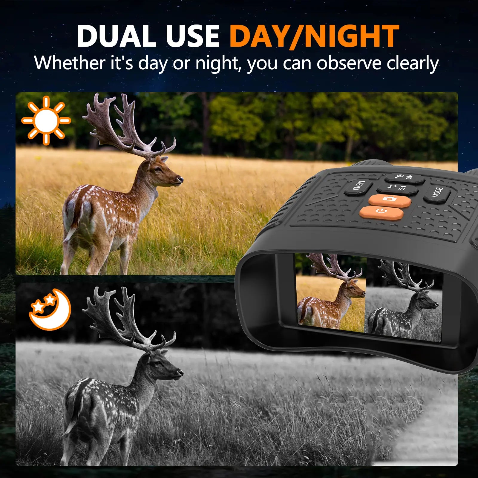 Mroace Infrared Digital Night Vision Binoculars