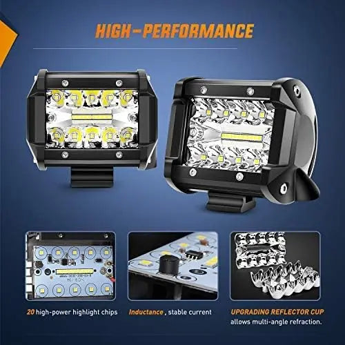 Mroace Waterproof Tow-Hitch LED Backup Reverse Lights