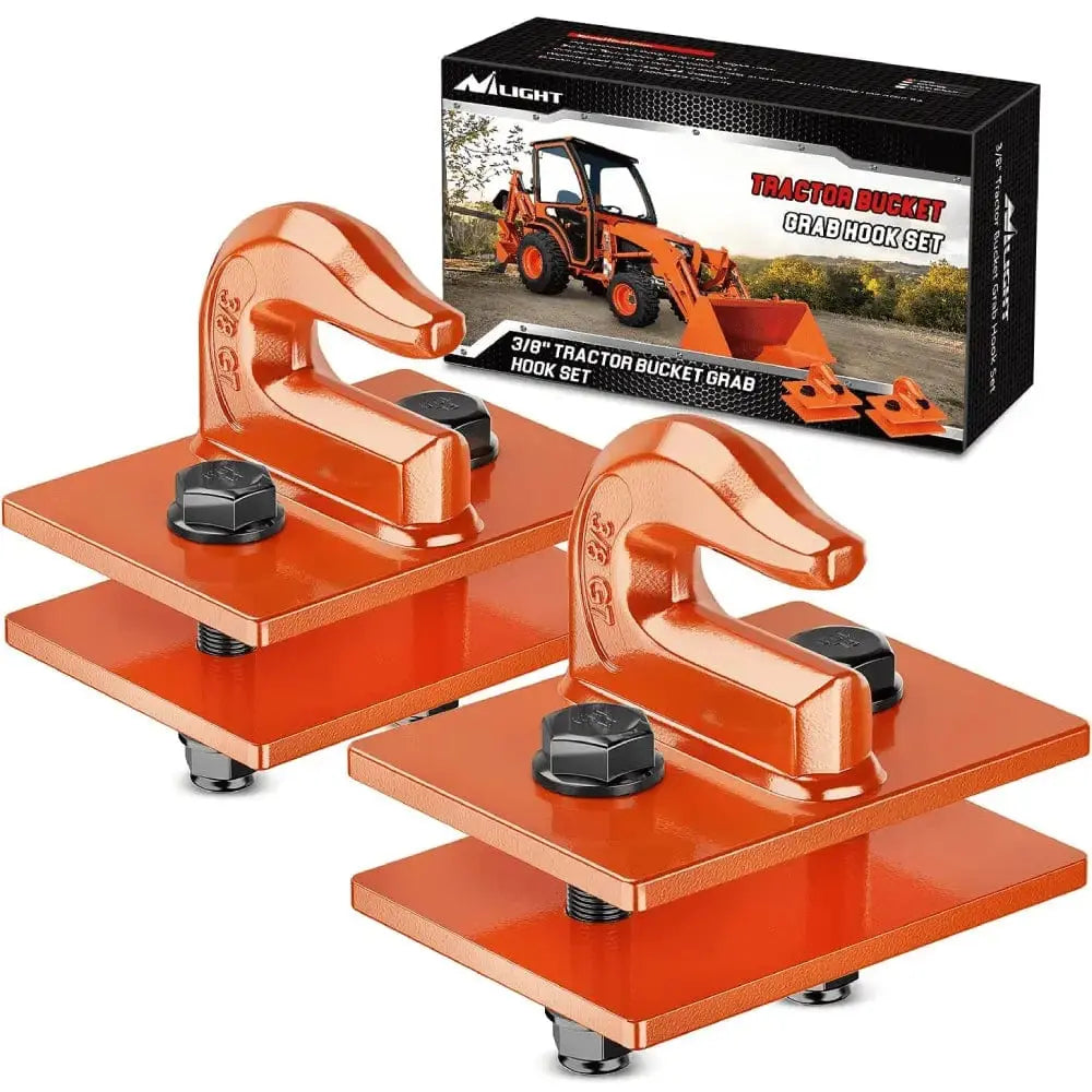Mroace Heavy Duty Steel Bolt On Grab Hooks (Pair)