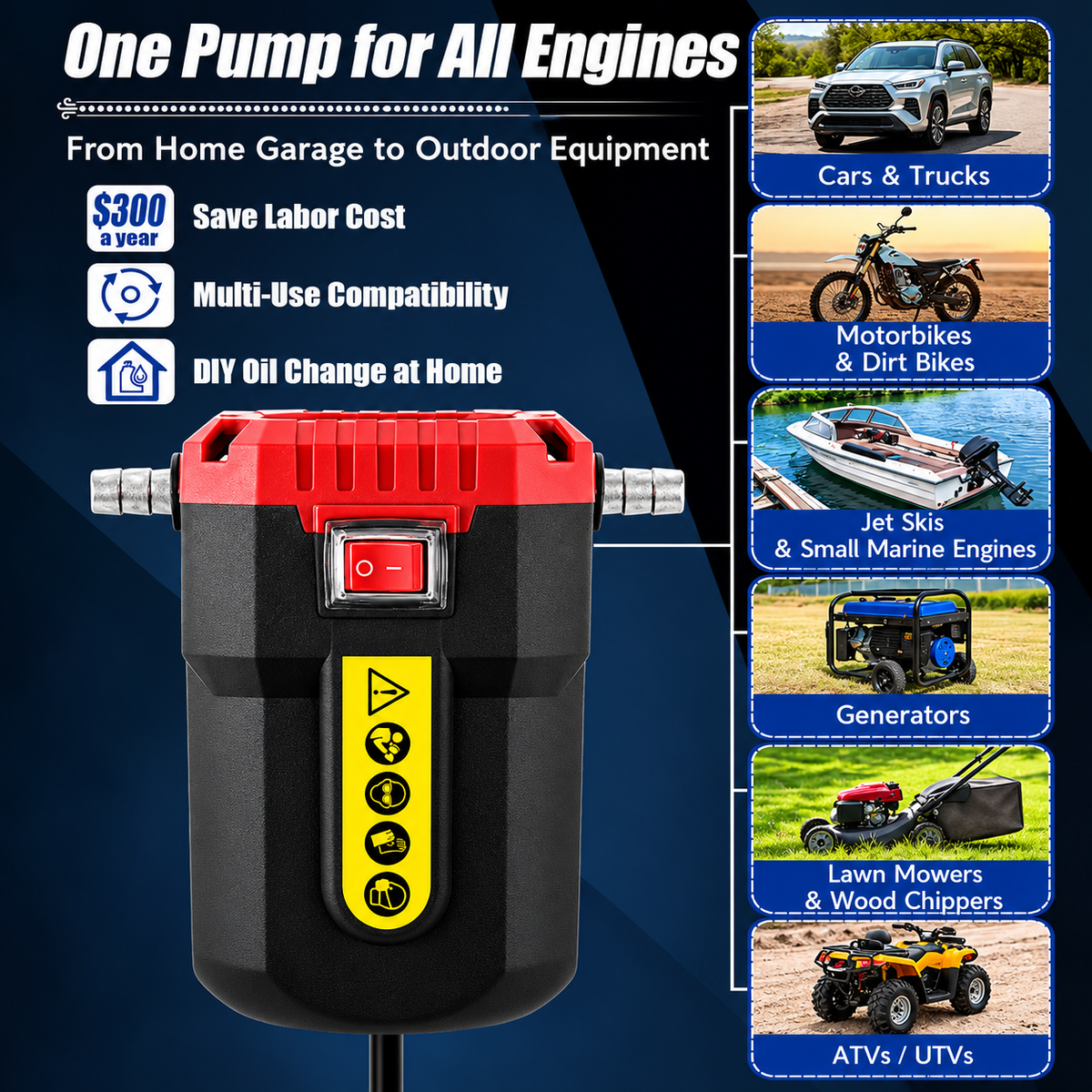 Mroace Electric Oil Extractor And Transfer Pump