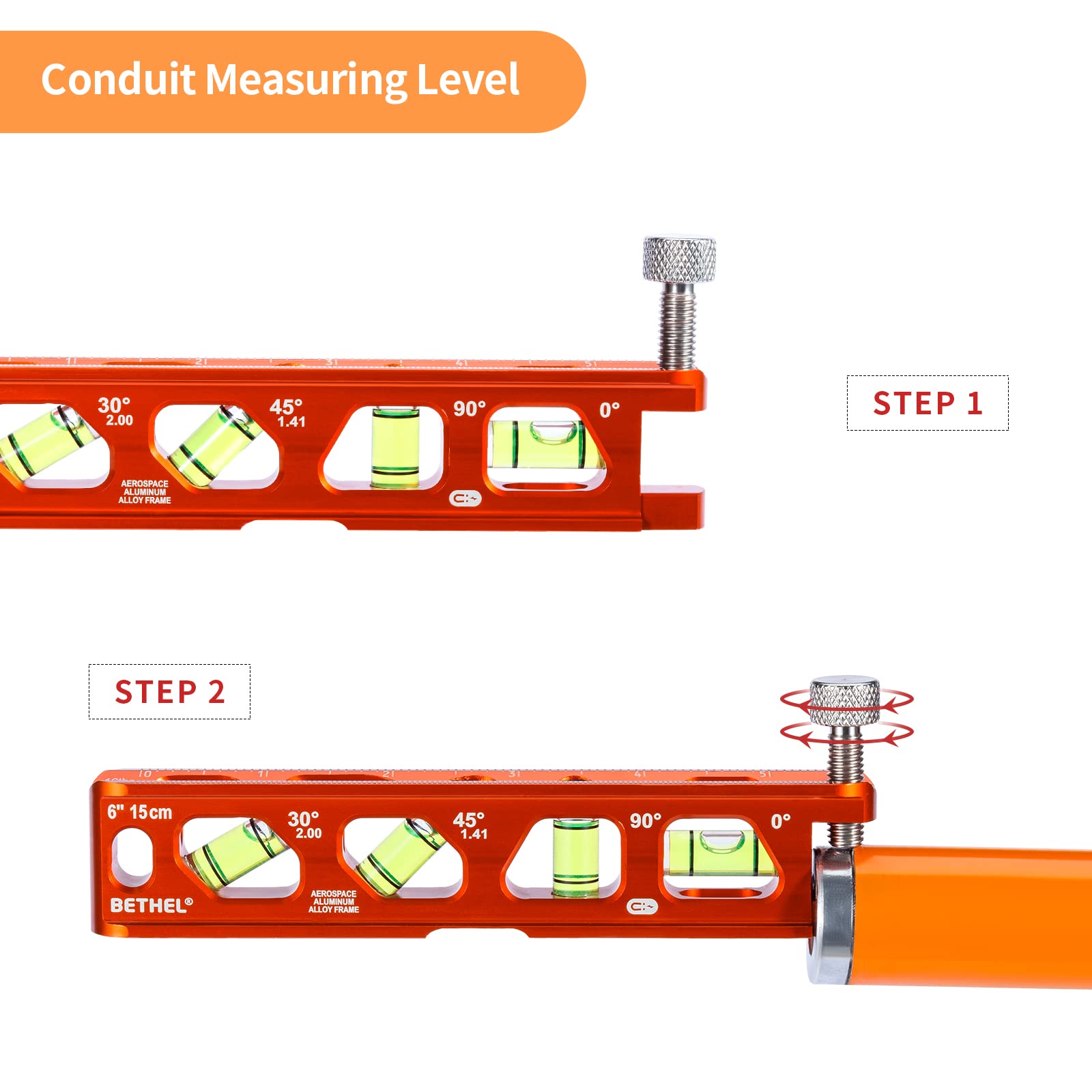 Mroace 6-Inch Magnetic Torpedo Level with 4 Vials and V-Groove