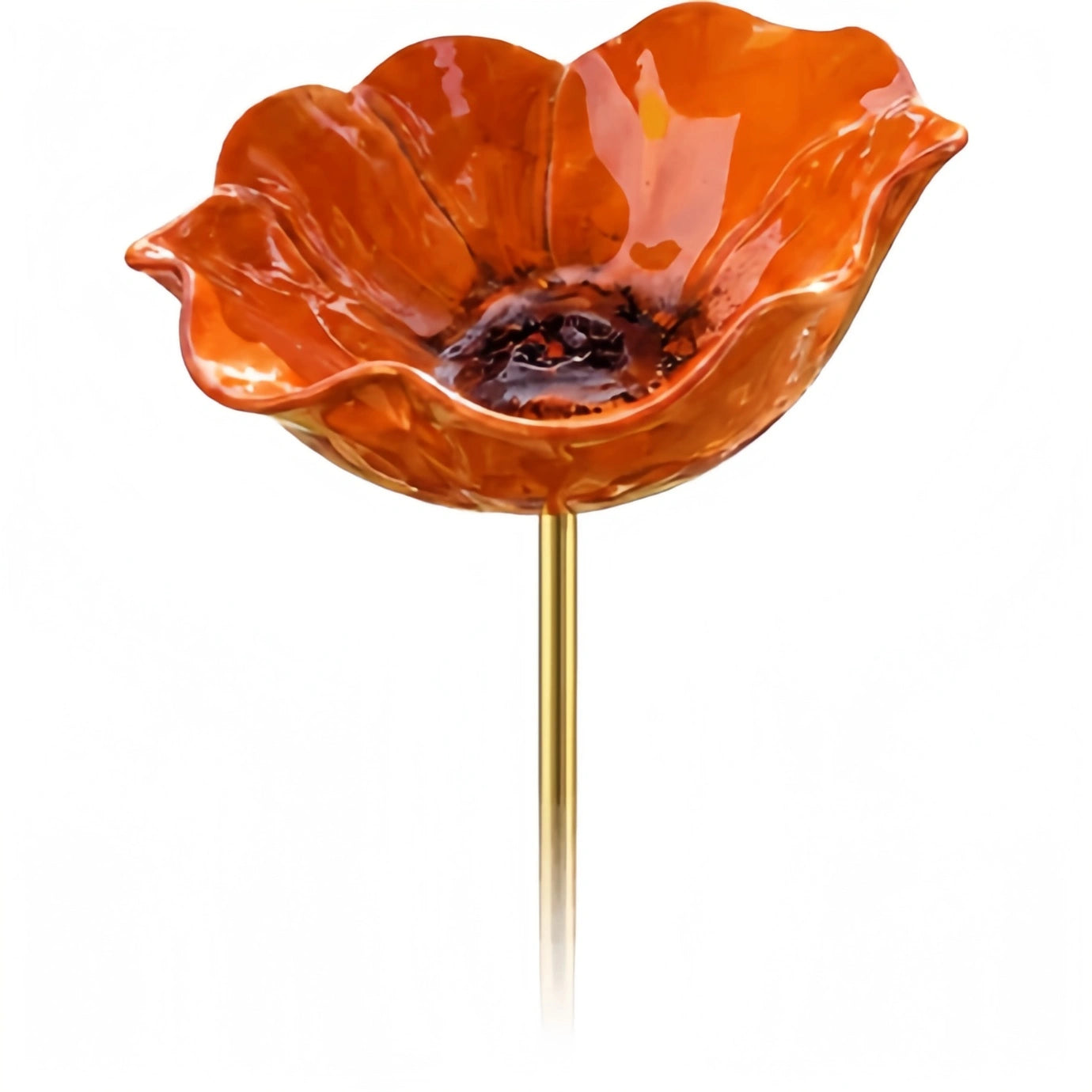 Mroace Decorative Handmade Metal Flower Bird Feeder Garden Stake