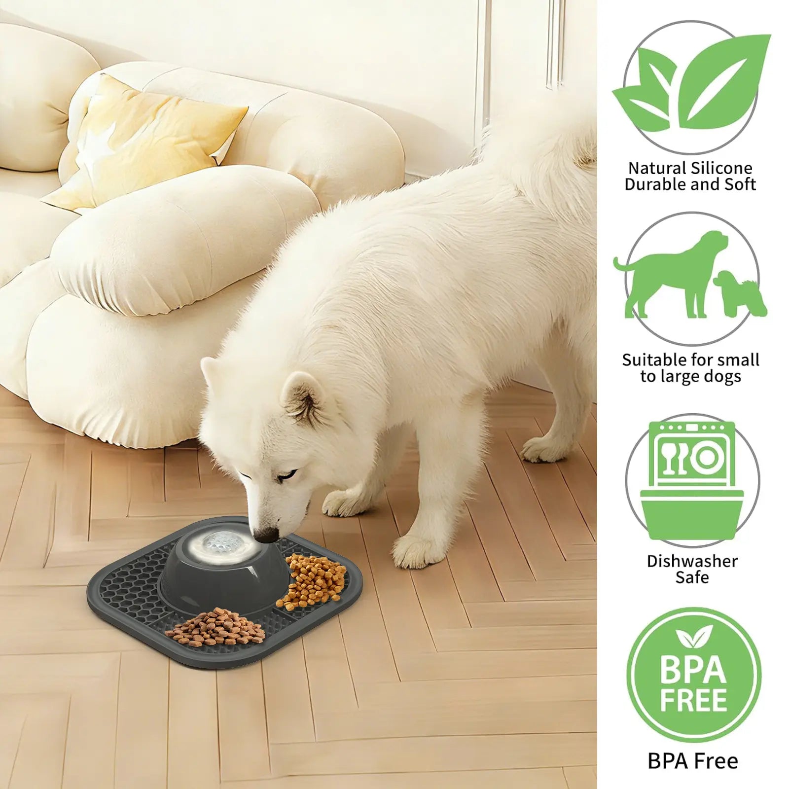 Mroace Slow Feeder Dog Bowls for Liquid Treat