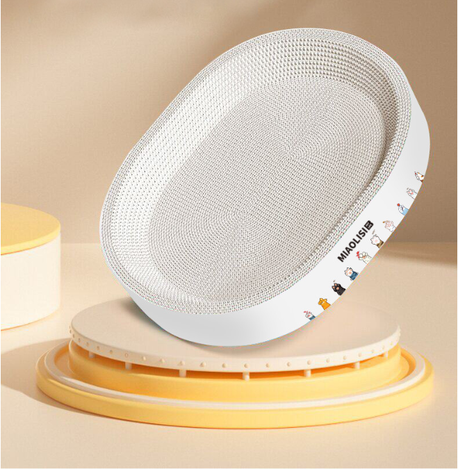 Mroace 2-in-1 Cartoon cat scratcher bed