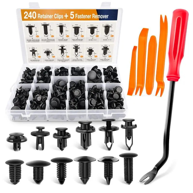 Mroace Abrasion Resistant Nylon Car Clips Kit