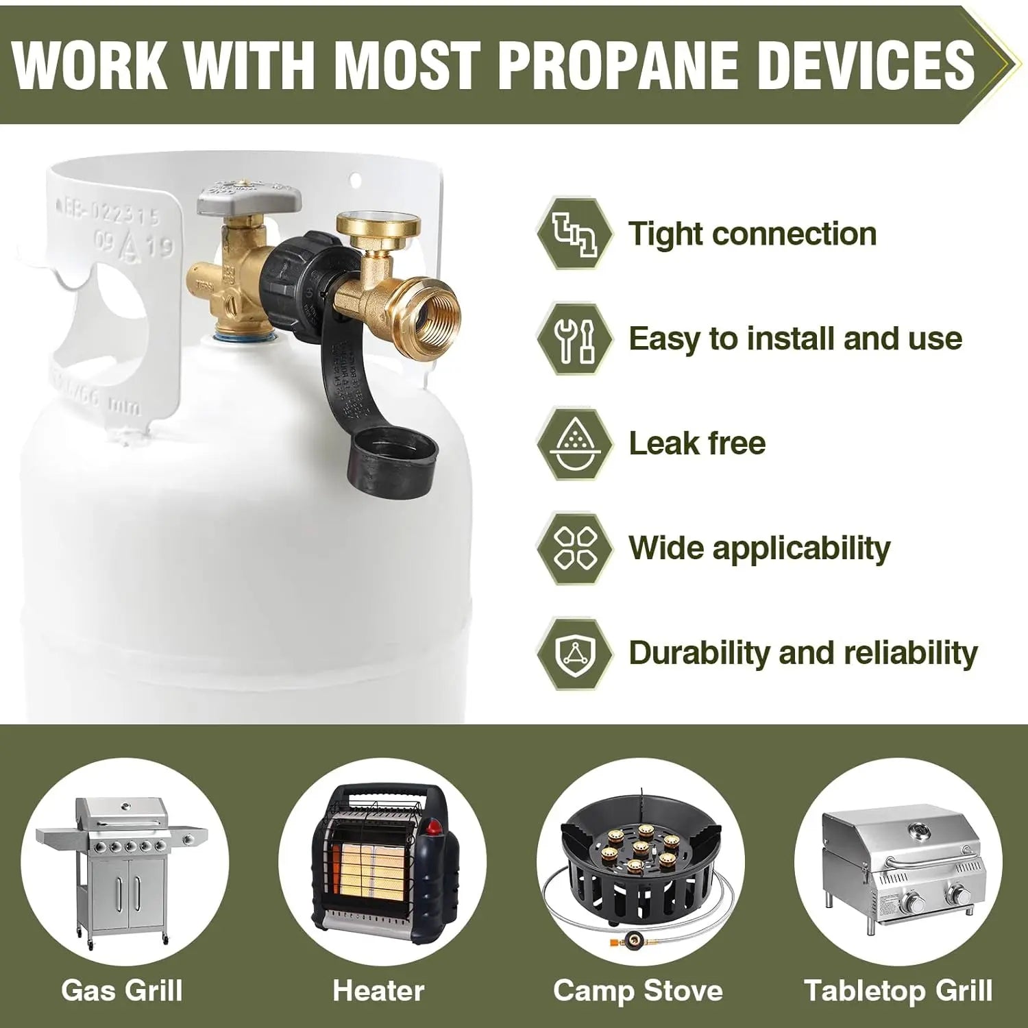 Mroace Universal QCC1-Connection Propane Tank Gauge