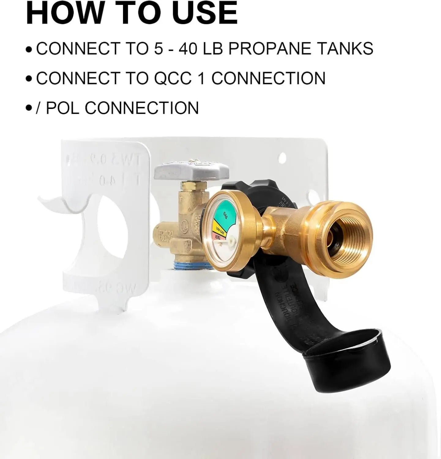 Mroace Universal QCC1-Connection Propane Tank Gauge