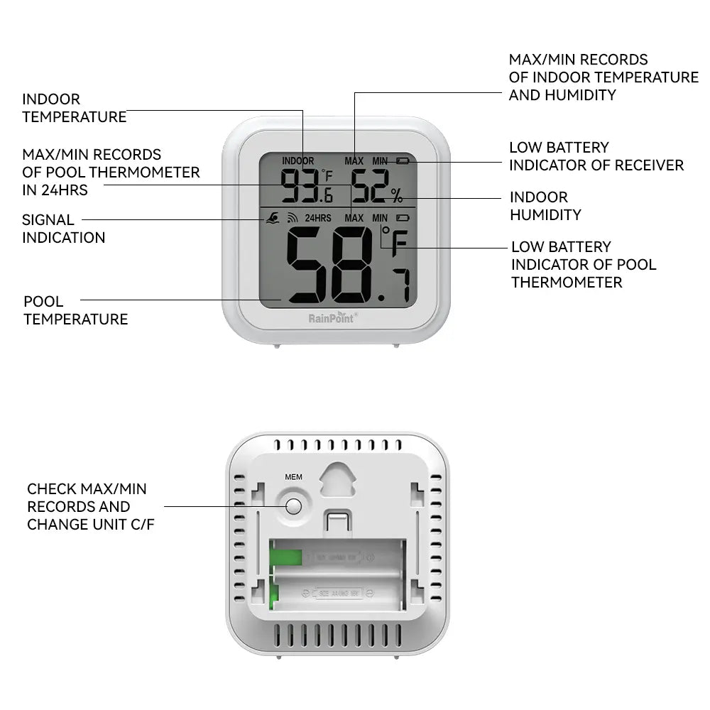 Mroace Wireless Pool Thermometer