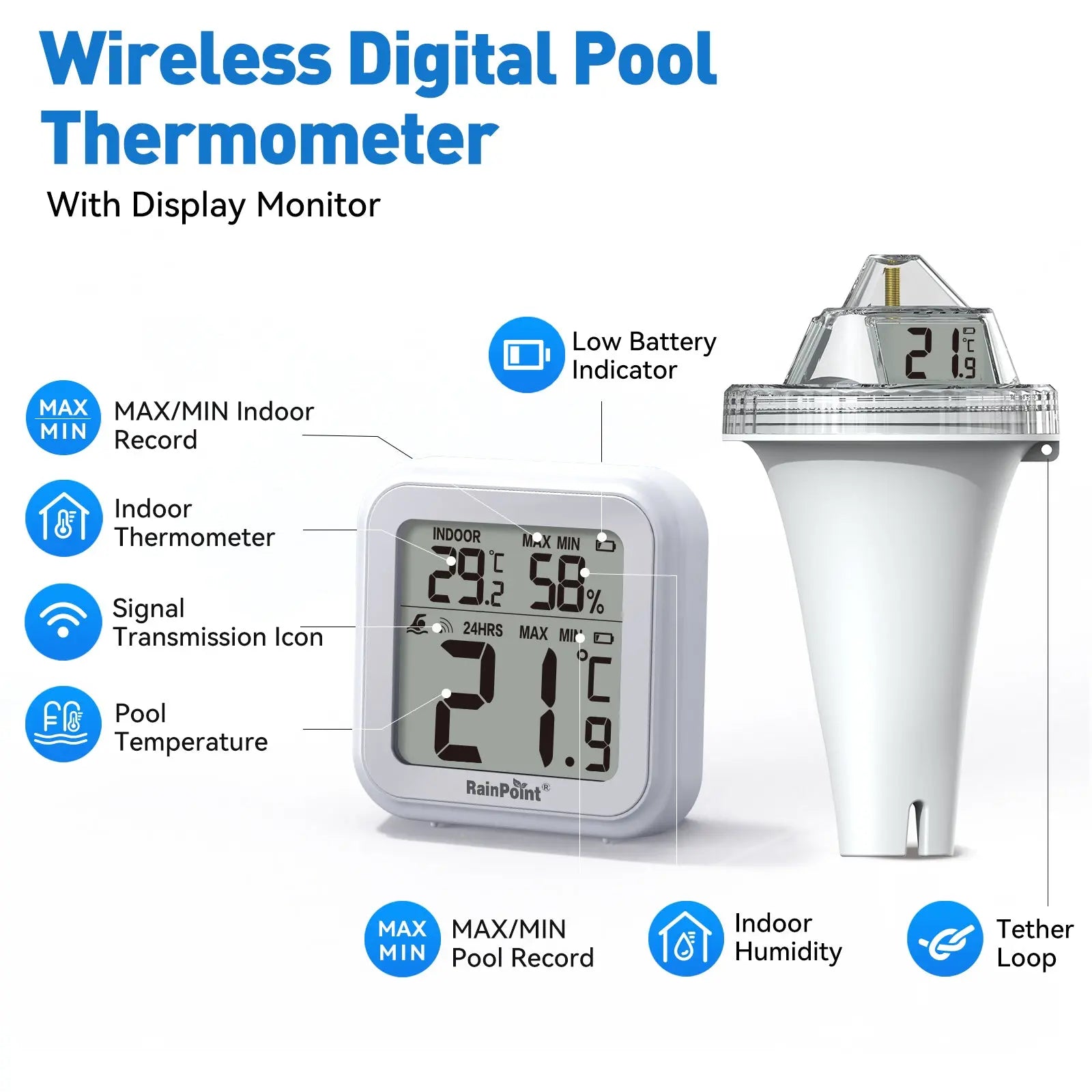 Mroace Wireless Pool Thermometer