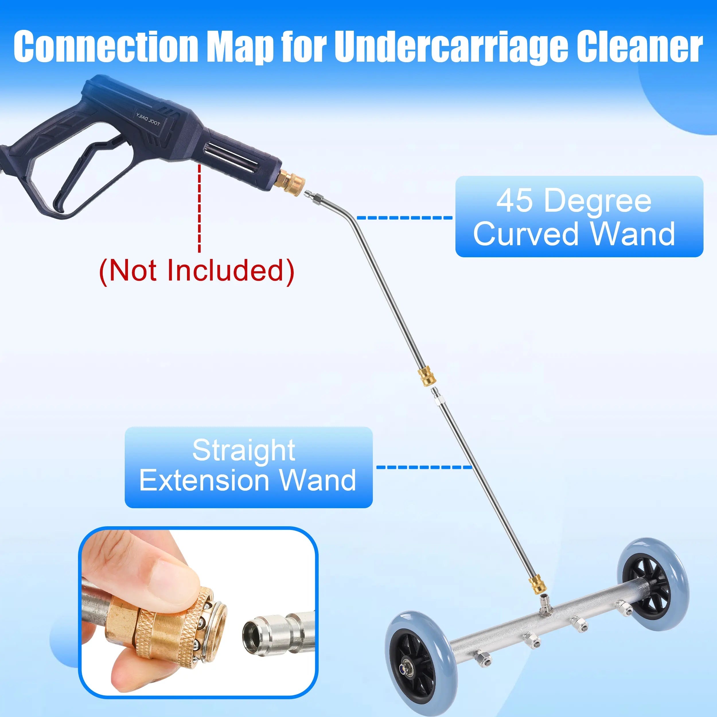 Mroace Hydraulic Undercarriage Pressure Washer