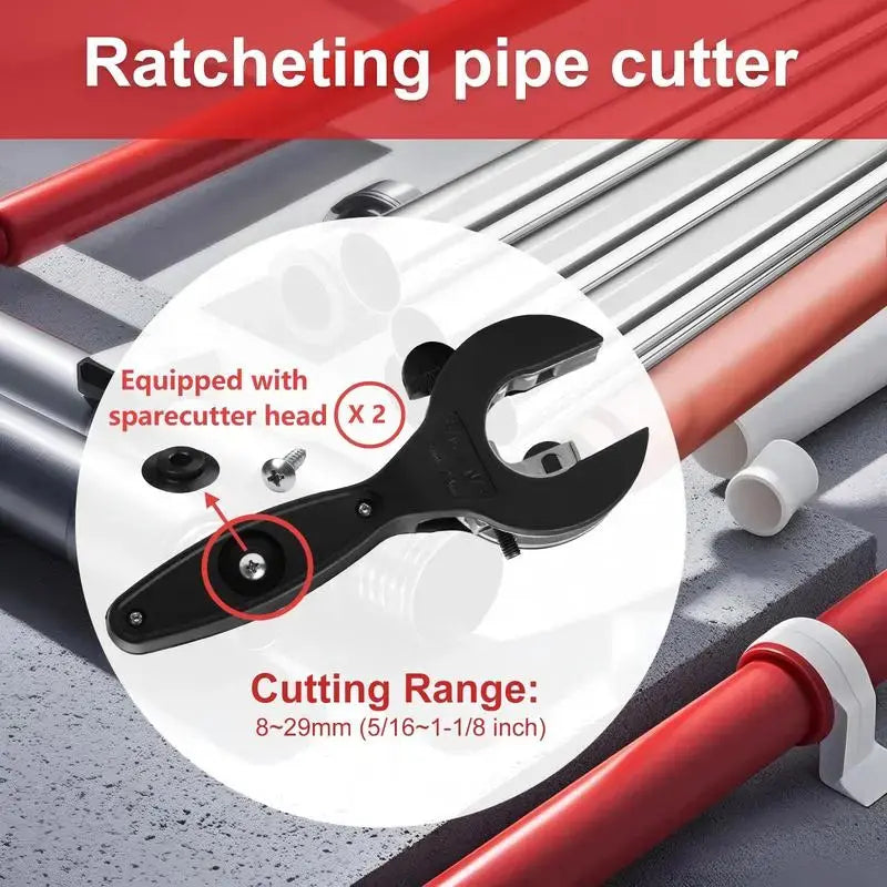 Mroace Ratcheting One Hand Pipe Cutter