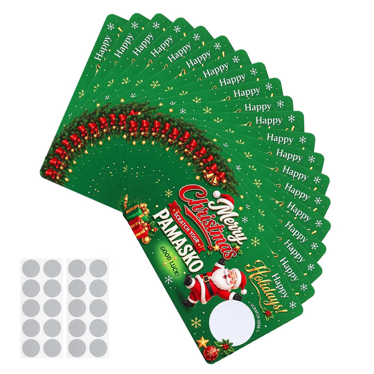 Mroace DIY Christmas Scratch Off Gift Cards