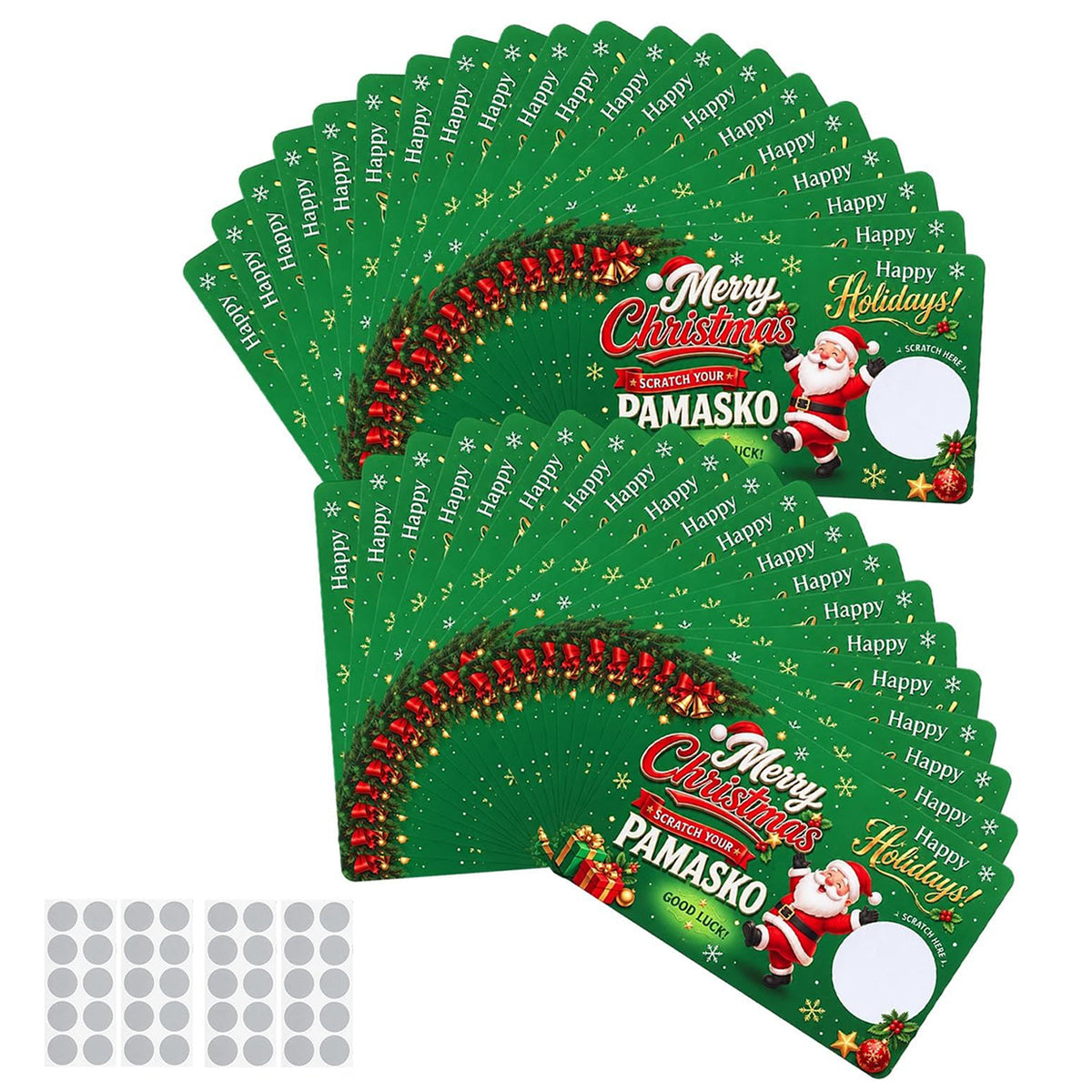 Mroace DIY Christmas Scratch Off Gift Cards