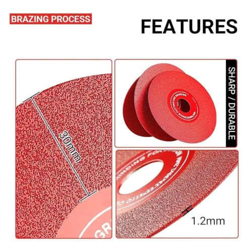 Mroace Extra Wide Diamond Saw Blades for Tile and Stone – 3PCS