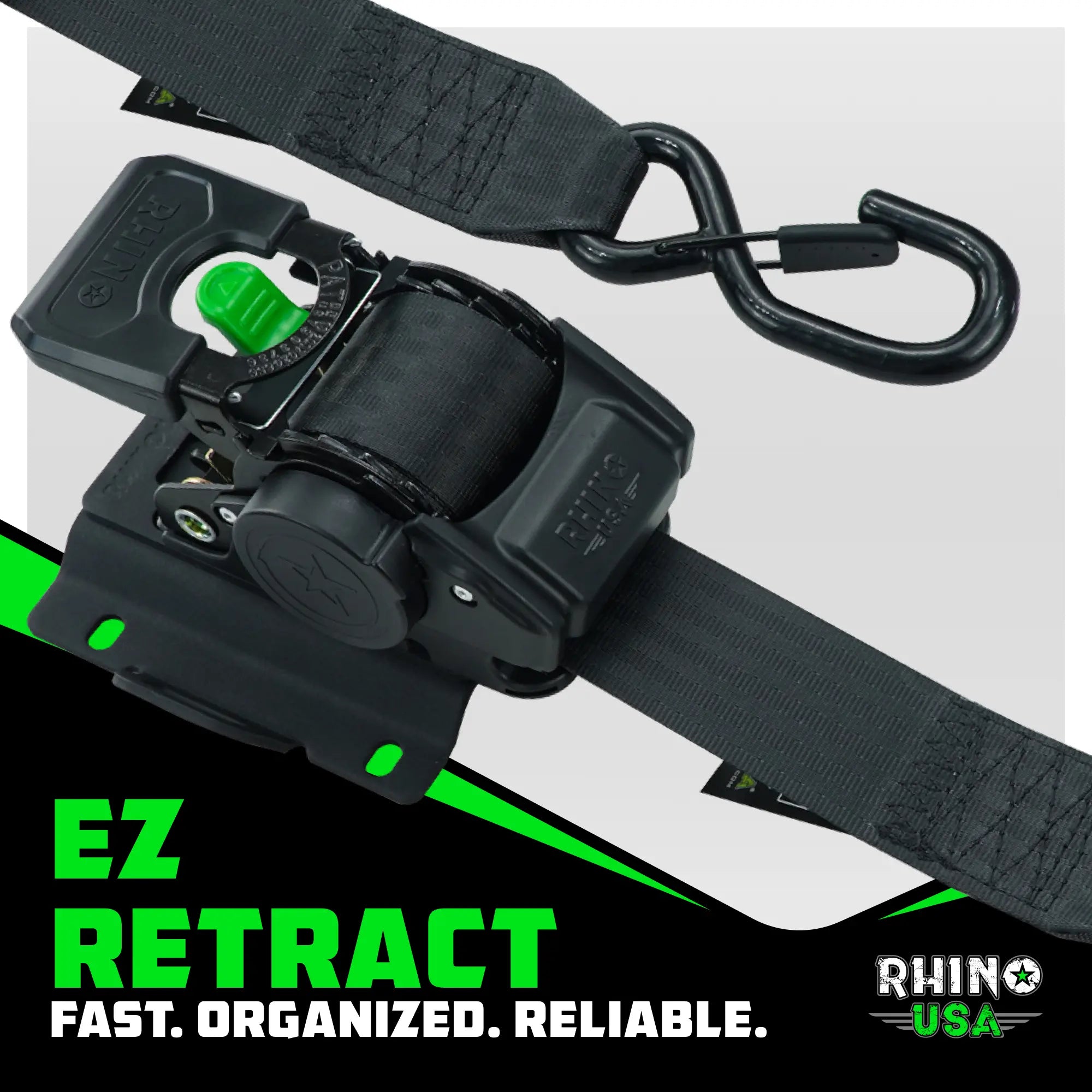 Mroace Mounted Retractable Ratchet Straps
