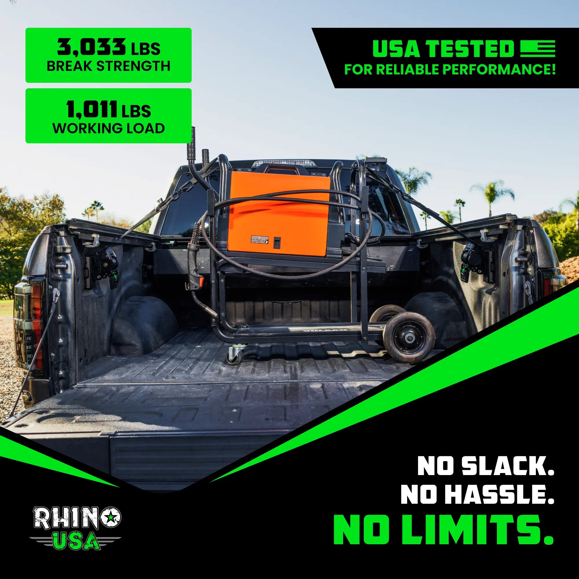 Mroace Mounted Retractable Ratchet Straps