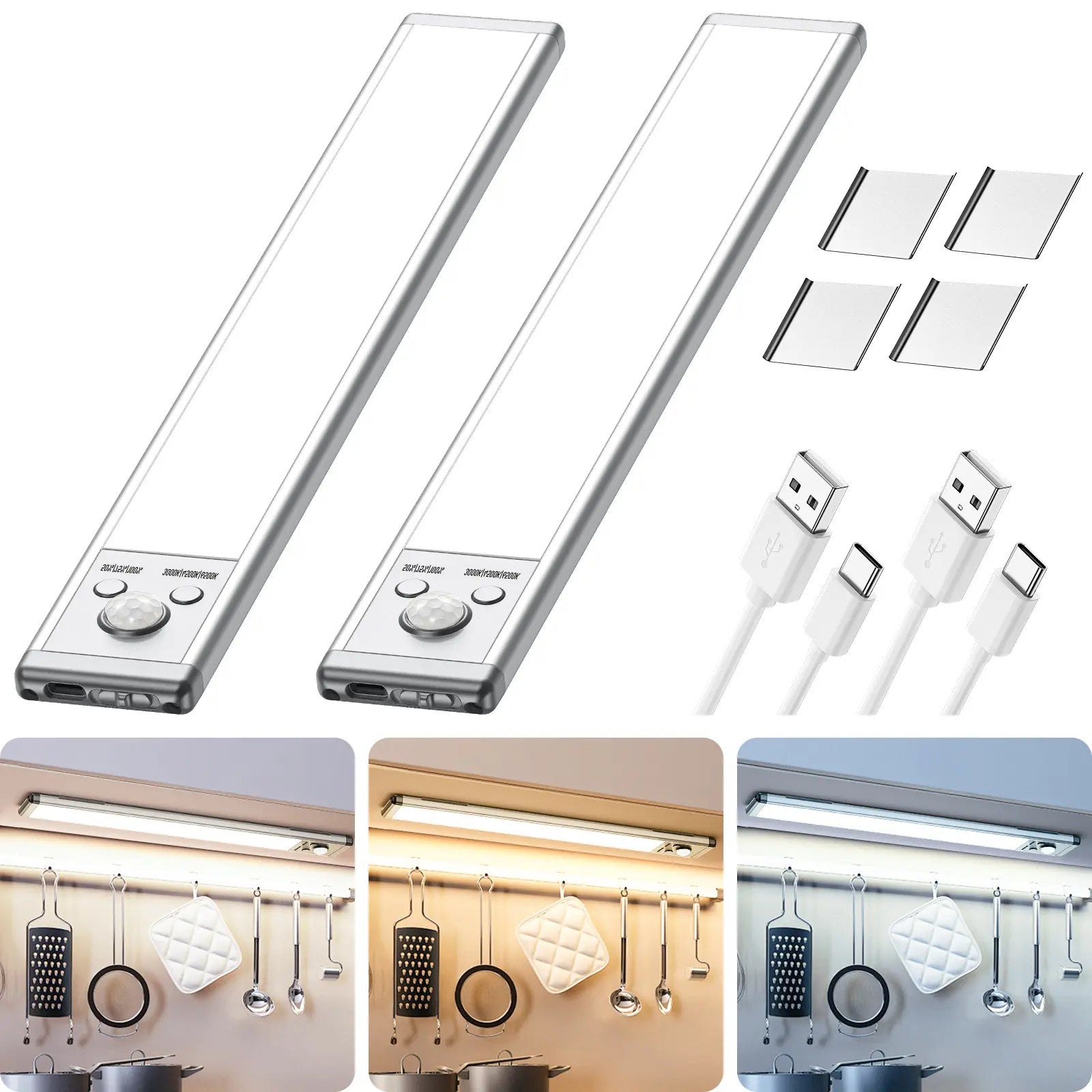 Mroace Magnetic Dimmable Motion-Sensor Under-Cabinet Light
