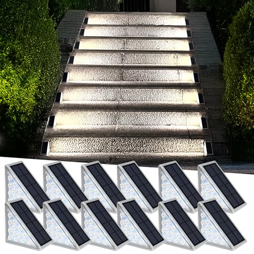 Mroace Waterproof Solar LED Step Lights