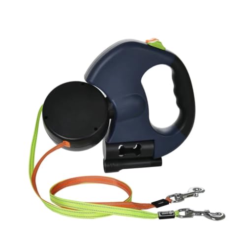 Mroace Adjustable Dual Retractable Pet Leash With LED Light