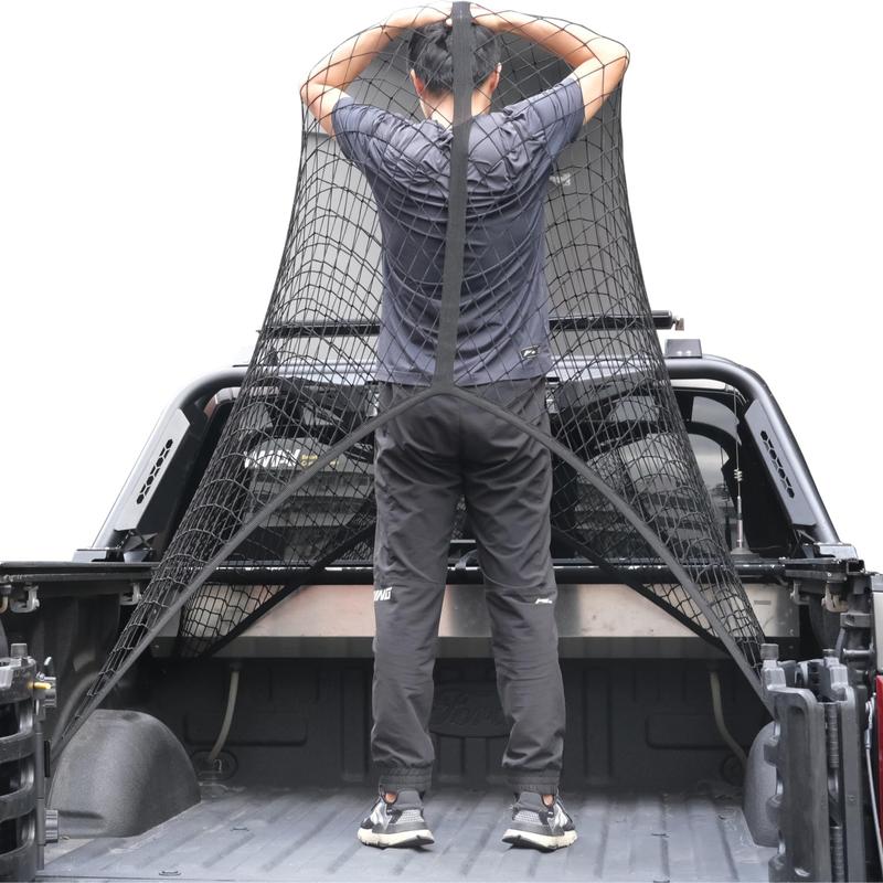 Mroace Highly-Elastic Multi-Vehicle Truck Bed Cargo Net